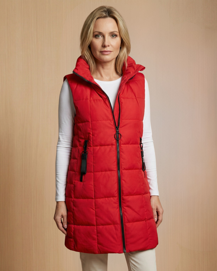 RAIN™ - Casual Sleeveless Hood Long Puffer Vest