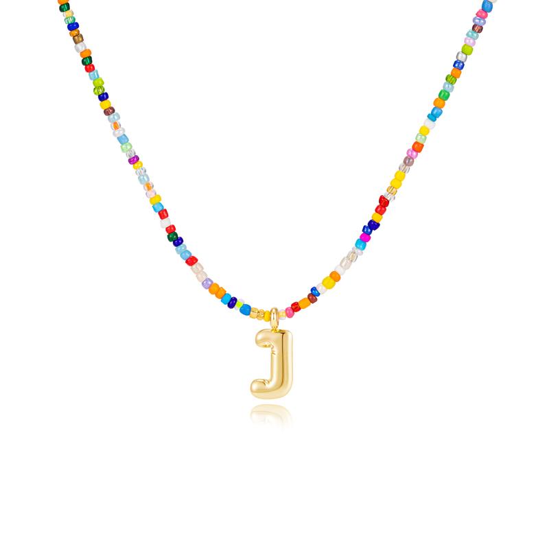 MACY™ - Colorful Bubble Letter Necklace