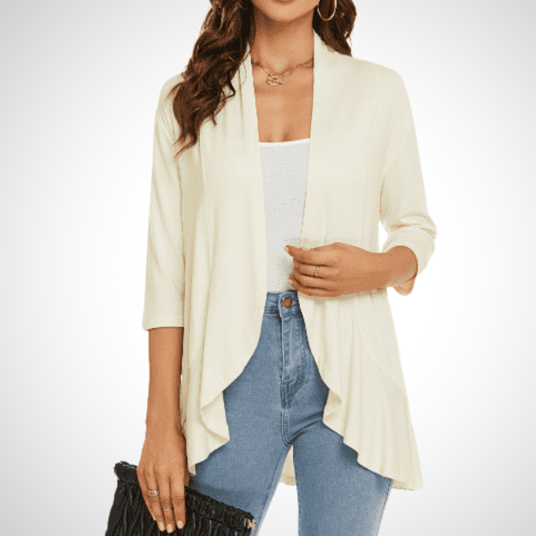 MIRIKIT™ – Casual Summer Open Front Cover-Up Cardigan